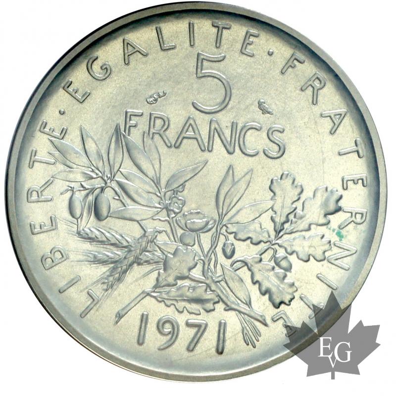5 francs 1971 coin value