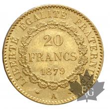 FRANCE-1879A-20 FRANCS-III REPUBLIQUE-prFDC