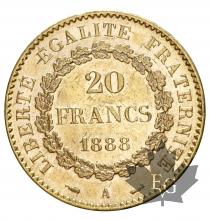 FRANCE-1888-20 FRANCS-III REPUBLIQUE-SUP+