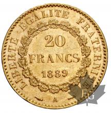 FRANCE-1889-20 FRANCS-III REPUBLIQUE-SUP