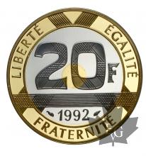 FRANCE-1992-20 FRANCS-PROOF