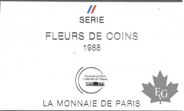 FRANCE-1988-SERIE FLEURS DE COIN