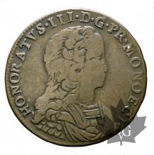 MONACO-1734-PEZZETTA-Honoré III-TTB