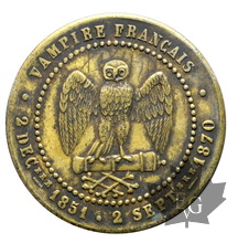 FRANCE-module cinq centimes SEDAN-Napoléon III le misérable-TTB