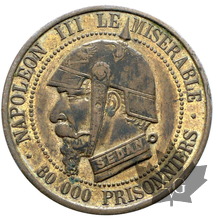 FRANCE-module cinq centimes SEDAN-Napoléon III le misérable-SUP