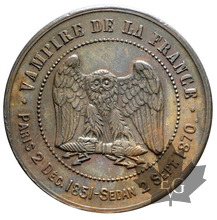 FRANCE-1870-module de 10 centimes-Monnaie satirique-SUP+