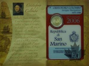 SAINT MARIN - 2006 - 2 Euro  - Cristoforo Colombo