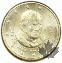 VATICAN - 2010 - 50 CENT - Vatican City Coin card