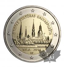 LETTONIE-2014-2 EURO COMMEMORATIVE-FDC