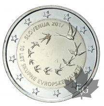 SLOVENIE-2017-2 EURO COMMEMORATIVE-FDC