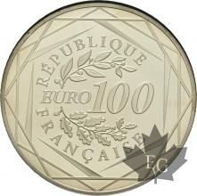 FRANCE-2016-100 EURO ARGENT-COQ-PROOF