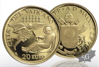 VATICAN-2019-20 &amp; 50 EURO OR-PROOF