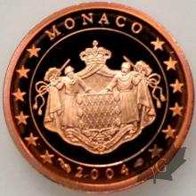 MONACO-2004-2 CENTIMES EURO-PROOF-BE