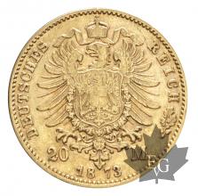 Allemagne-Baviere-Louis II-20 Marks oro