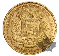 Venezuela-20 Bolivares-gold