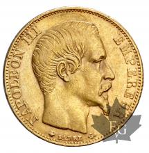 France-1856BB-20 Francs or-Strasbourg