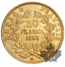 France-1856BB-20 Francs or-Strasbourg