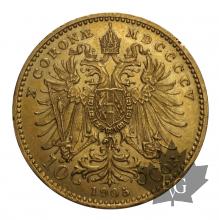 Autriche-10 Couronnes-1896-1911-or-gold