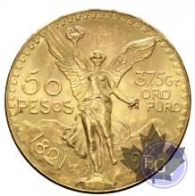 Mexique - 50 Pesos gold or - dates mixtes