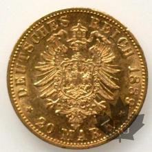 Allemagne- 20 Mark or gold- Whilelm II