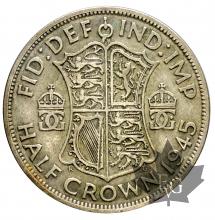 Royaume Uni-1/2 Crown silver-George VI
