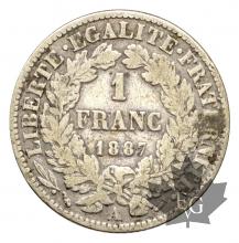 France - 1 franc argent- Cérès