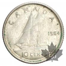 Canada-1937-1967-10 Cents-silver