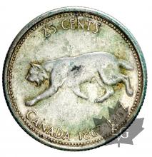 Canada-1937-1967-25 Cents-silver