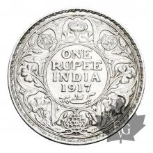 Inde-Rupee Argent silver - Georges V