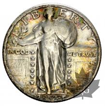 USA-Quarter dollar-Standing Liberty-silver