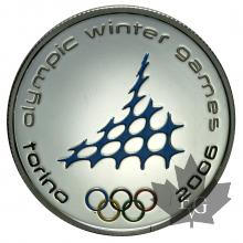 Italie-médaille argent Olimpiadi Torino 2006- 20 gr