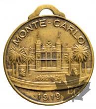 1919-PLAQUETTE UNIFACE-MONTE CARLO