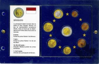 MONACO-Page avec couverture en plastique pour EURO