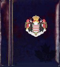 Monaco-classeur à monnaies Louis II et Rainier III- deux albums