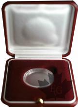 Boîte ROUGE en plastique avec capsule diamètre 26mm (2 euro)