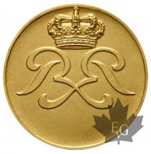 MONACO-Médaille-Rainier III Prince de Monaco-vermeil
