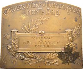 Médaille-SAISON 1911-12-CONCOURS INTERNATIONAUX DE CHIENS-BRONZE