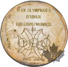 MONACO-MEDAILLE-1988-JEUX-OLYMPIQUES-53mm
