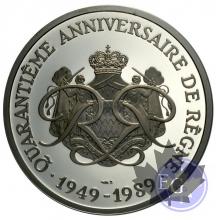 MONACO-1989-MEDAL 40 years of reign