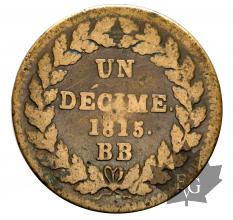 FRANCE-1815BB-UN DECIME-TB