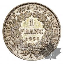 FRANCE-1888A-1 FRANC-SUP-FDC