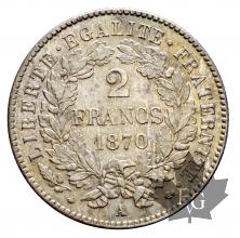 FRANCE-1870A-2 FRANCS-SUP