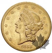 USA-1855S-20 DOLLARS-TTB+