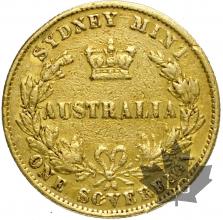 AUSTRALIE-1859-Souverain-TB-TTB