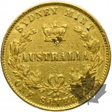 AUSTRALIE-1861-Souverain-pr TTB
