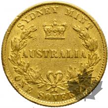 AUSTRALIE-1865-Souverain-TTB