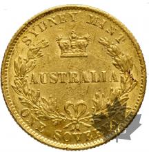 AUSTRALIE-1866-Souverain-TTB-SUP