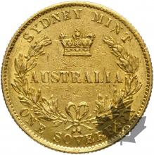 AUSTRALIE-1866-Souverain-TTB