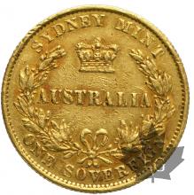 AUSTRALIE-1866-Souverain-TTB-