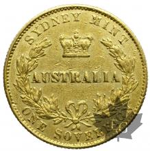 AUSTRALIE-1867-Souverain-TTB